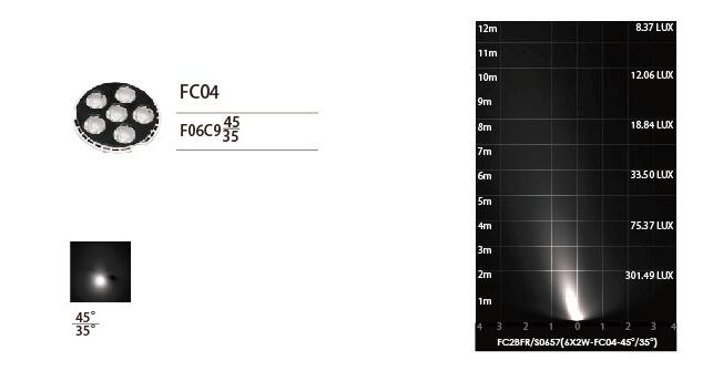 Φως Inground των ασυμμετρικών οδηγήσεων FC2BFR0657 FC2BFS0657 6 * 2W με την τετραγωνική μπροστινή κάλυψη ανοξείδωτου 173 * 173mm SUS316 6