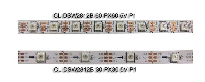 Προσπελάσιμα 30 εικονοκύτταρα φω'των λουρίδων των ψηφιακών οδηγήσεων 5VDC WS2812B/Μ και 30 LEDs/Μ 1