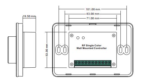 Ο αυξομειωτής έντασης φωτισμού των περιστροφικών οδηγήσεων μόδας 3V RF με το διακόπτη και την ομαλή εξασθένιση φωτεινότητας λειτουργεί 9