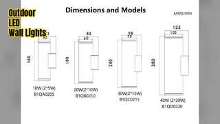 Φώτα τοίχου LED εξωτερικού χώρου IP65 Dual Up Down