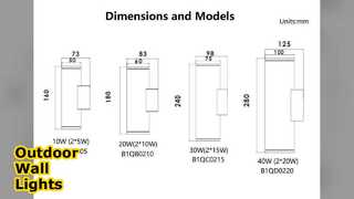 Φωτισμός τοίχου LED 20 W που ανάβει προς τα κάτω Φωτισμός εξωτερικού χώρου
